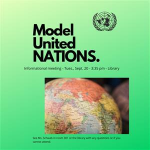 Model UN - Tuesdays after school
